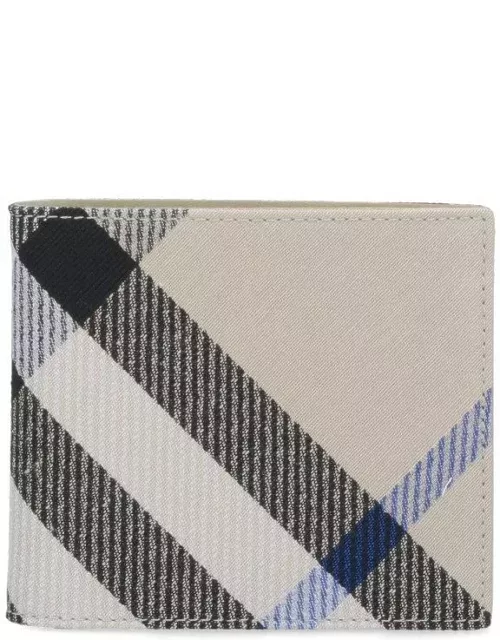 Burberry Check Printed Bi-fold Wallet