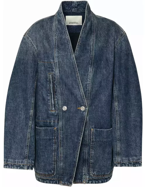 Isabel Marant ikena Blue Cotton Jacket