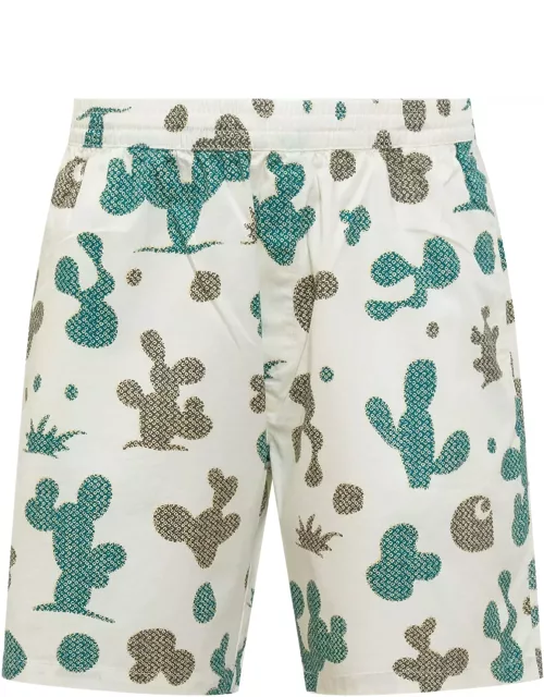 Carhartt Shorts With Cactus Print