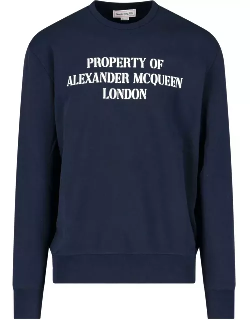 Alexander McQueen Printed Crewneck Sweatshirt