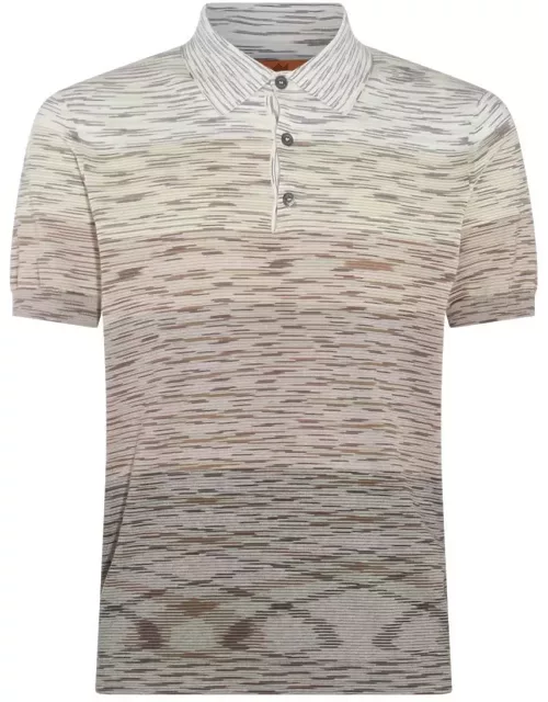 Missoni Beige Multicolour Cotton Polo Shirt