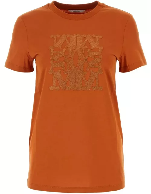 Max Mara Dark Orange Cotton Taverna T-shirt