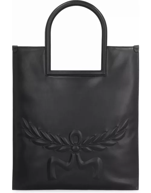 MCM Aren Leather Tote