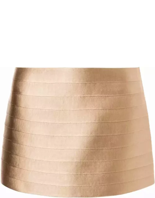 Alberta Ferretti Satin Mini Skirt