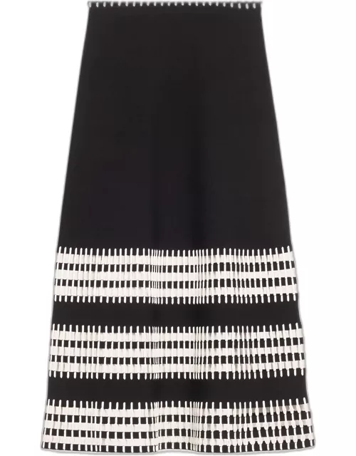 Simone Open-Weave Knit Maxi Skirt