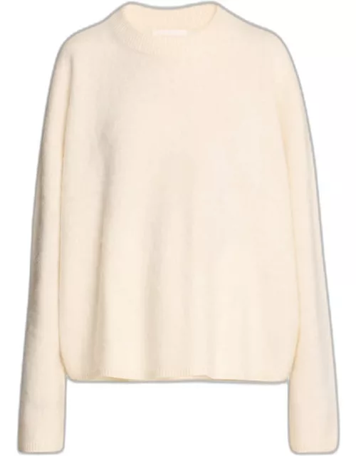 Natalia Cashmere Drop-Shoulder Sweater