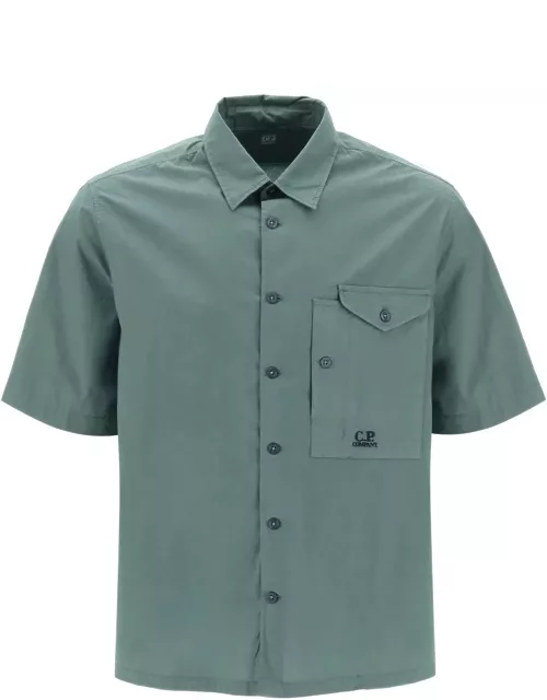 CP COMPANY short-sleeved poplin shirt