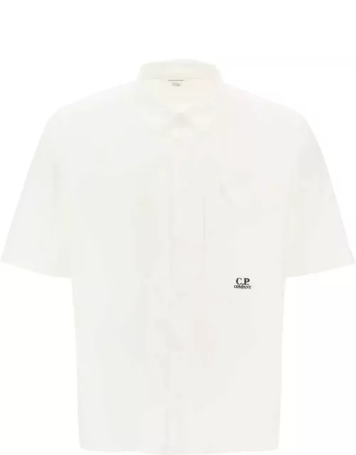 CP COMPANY short-sleeved poplin shirt