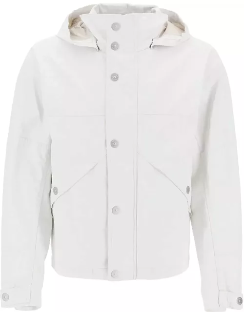 STONE ISLAND "marina raw plated linen jacket with