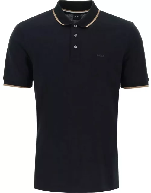 BOSS polo shirt with contrasting edge