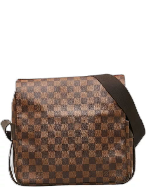 Louis Vuitton Brown Canvas Damier Ebene Naviglio Messenger Bag