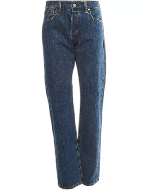 Burberry Blue Denim Straight Fit Jeans L Waist 31"