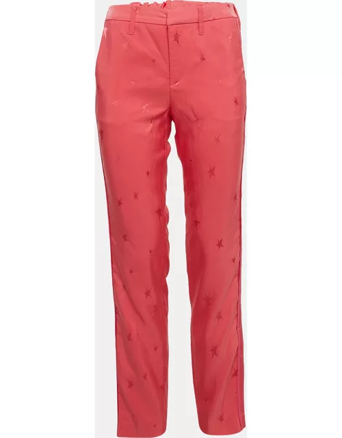 Zadig & Voltaire Pink Star Jacquard Trousers