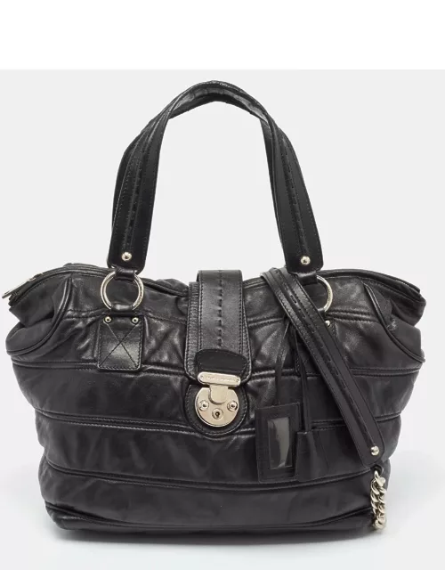Dolce & Gabbana Black Leather Miss Very Sexy Tote