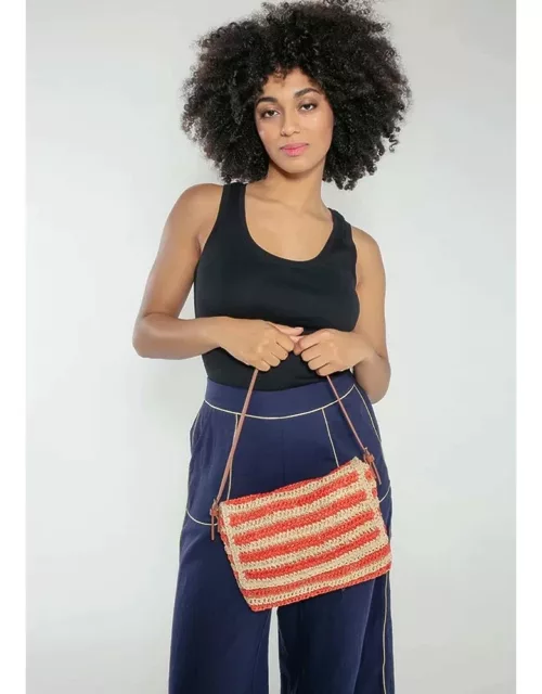 NOOKI Bella Crochet Raffia Bag - Cora