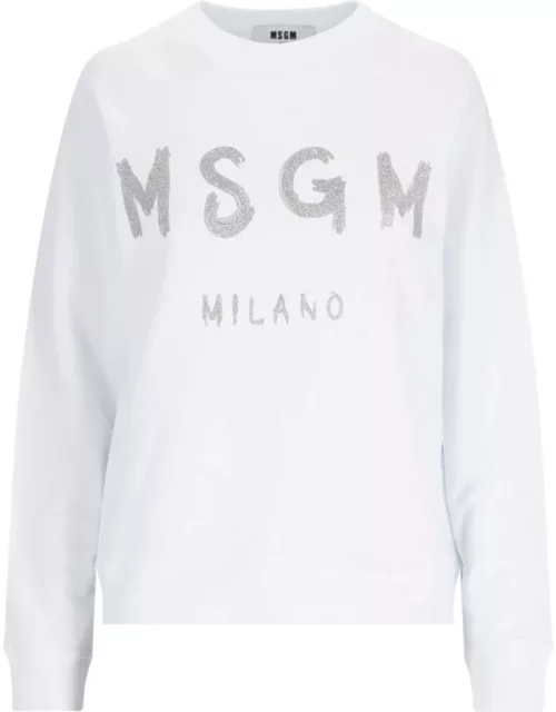 MSGM Logo Crewneck Sweatshirt