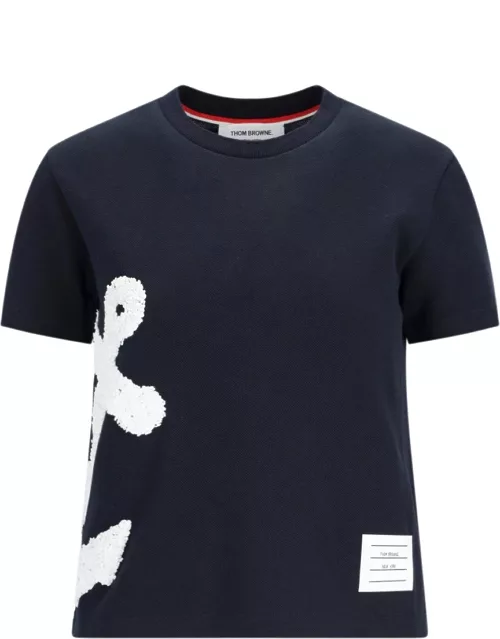 Thom Browne 'Embroidery Anchor' T-Shirt
