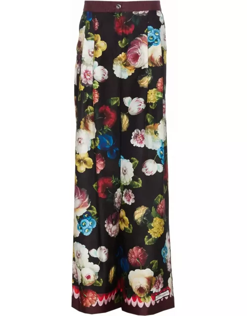 Dolce & Gabbana Pants With Floral Print