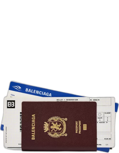 Men's Passport Long Wallet with 2 Ticket