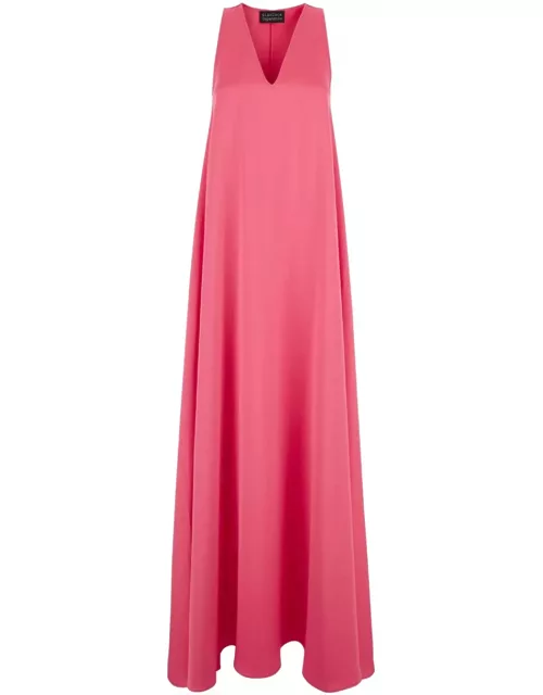 Gianluca Capannolo Pink Maxi Dress In Satin Woman