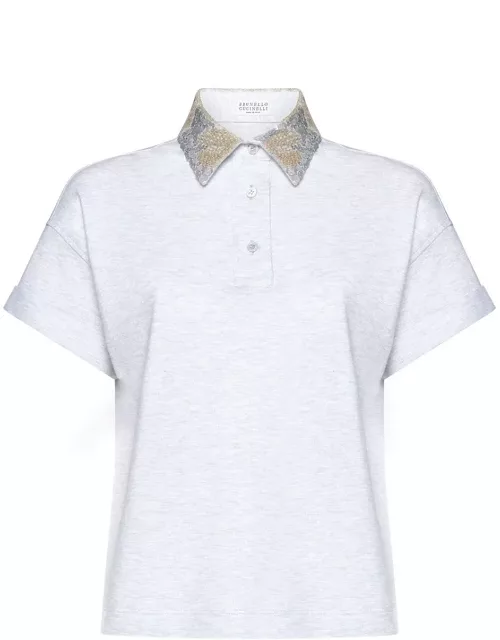 Brunello Cucinelli Sequin-embellished Polo Shirt
