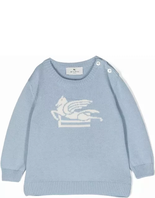 Etro Sweaters Clear Blue