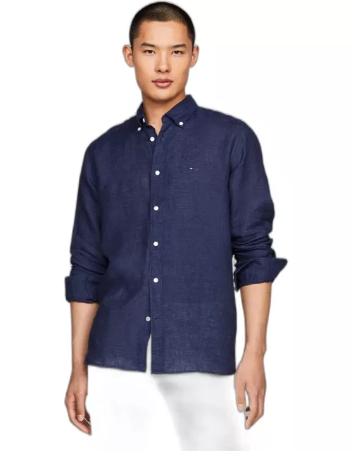 Tommy Hilfiger Navy Blue Shirt With Logo