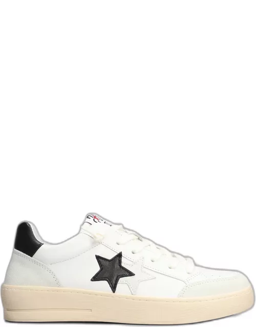 2Star New Star Sneakers In White Suede And Leather