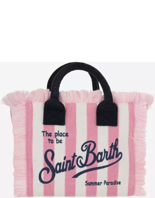 MC2 Saint Barth Colette Tote Bag With Striped Pattern And Logo