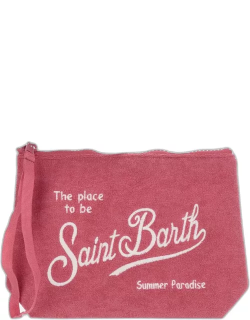MC2 Saint Barth Fabric Clutch Bag With Logo