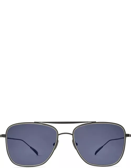Mr. Leight Novarro S Gunmetal-coldwater/blue Sunglasse