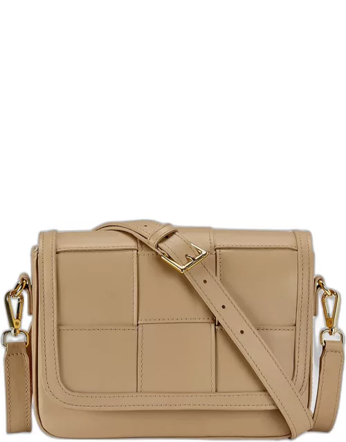 Lily Woven Leather Crossbody Bag
