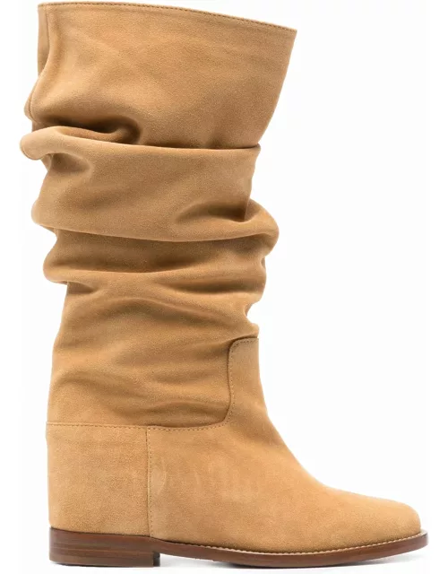 Via Roma 15 Camel Brown Suede Boot