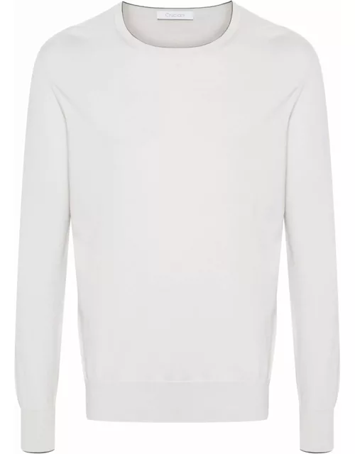 Cruciani Light Grey Cotton Sweater
