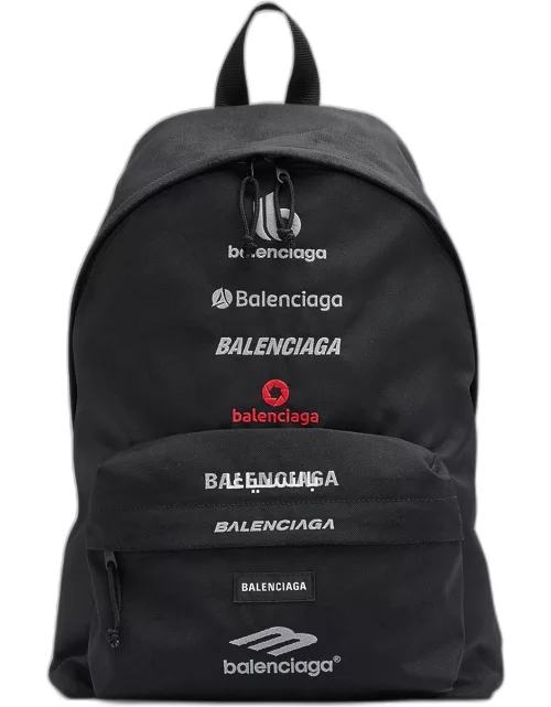 Men's Explorer Multilogo Nylon Backpack
