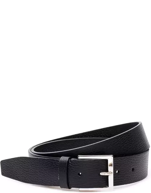 Orciani Black Leather Belt