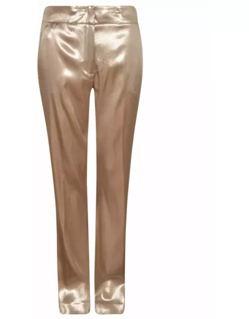 Genny High-waist Metallic Trouser