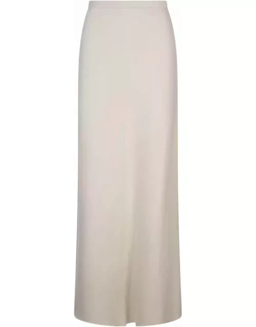 Max Mara Ivory White Clavier Long Skirt