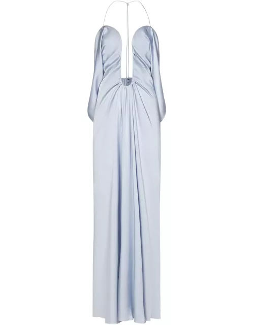 Victoria Beckham Frame Detail Cami Dress Long Dres