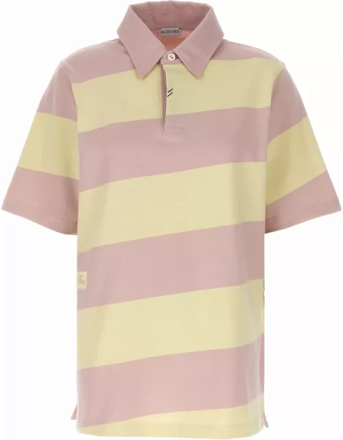 Burberry Logo Striped Polo Shirt