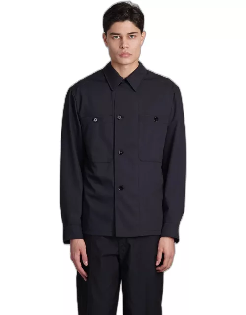 Lemaire Casual Jacket In Black Woo