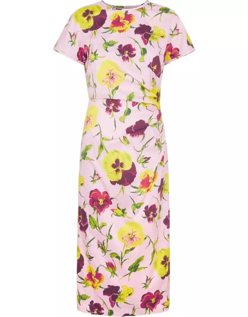 Max Mara Weekend Kim Floral-print Stretch-cotton Midi Dress - Multicoloured - 10 (UK10 / S)