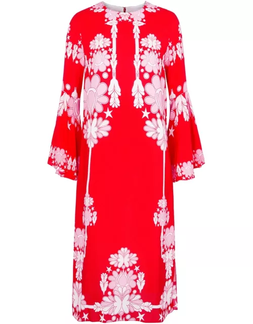 Borgo DE Nor Astoria Printed Midi Dress - Red - 10 (UK10 / S)