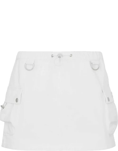 Coperni Denim Cargo Mini Skirt - White - 40 (UK12 / M)