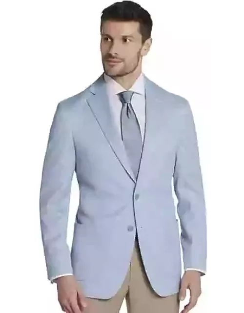 Pronto Uomo Men's Modern Fit Twill Sport Coat Blue Twil