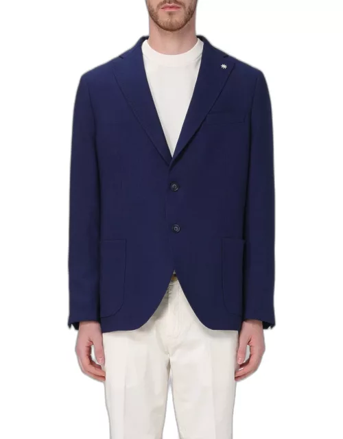 Jacket MANUEL RITZ Men color Gnawed Blue