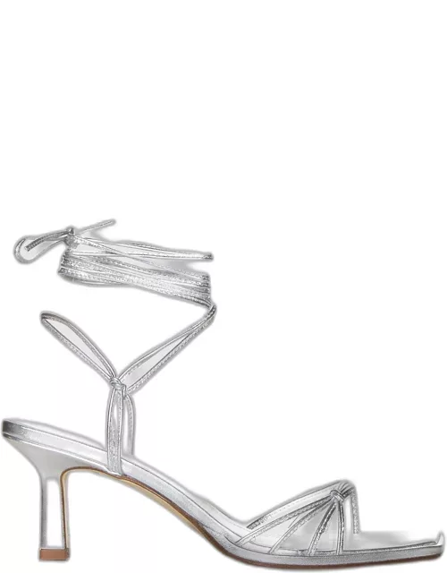 Heeled Sandals AEYDE Woman colour Silver