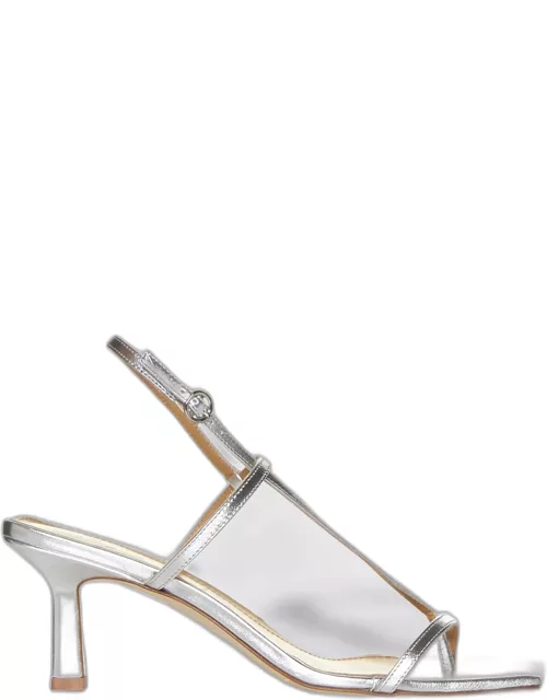 Heeled Sandals AEYDE Woman color Silver