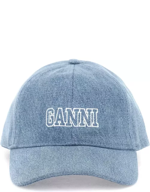 Ganni Light Blue Cotton Hat