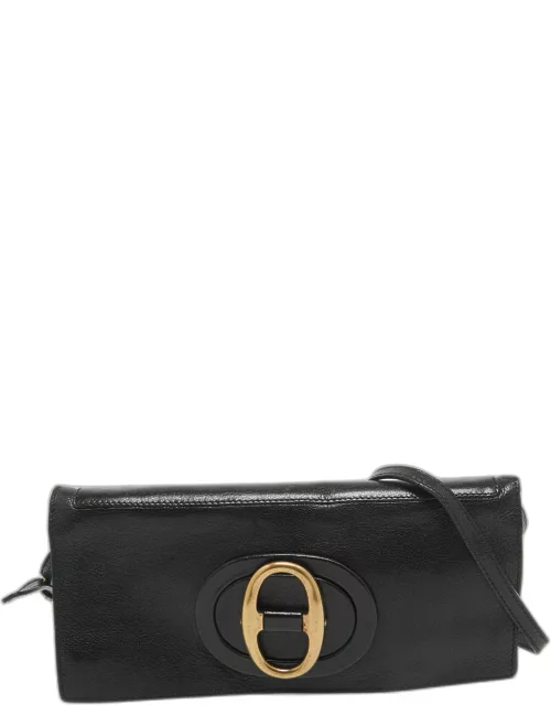 Yves Saint Laurent Black Leather Flap Shoulder Bag